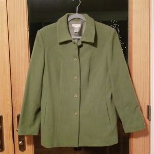 Talbots Green Wool/Nylon Jacket - Size 14